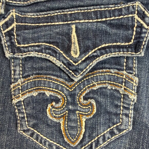 Rock Revival Debbie Women's Blue Jeans Boot Size 28 - Used - Picture 4 of 6